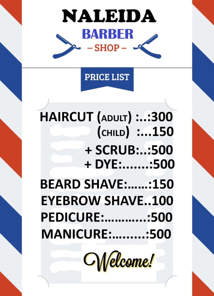 NALEIDA BARBER SHOP