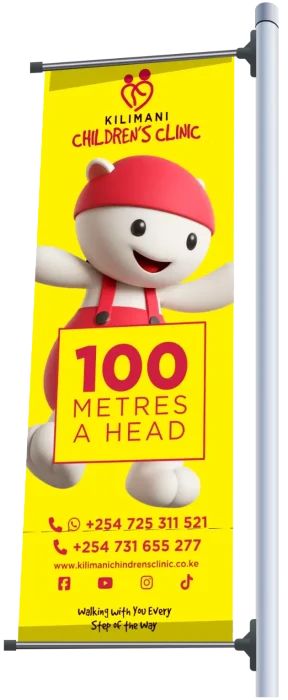 Kilimani Children's Clinic marketing collateral flag