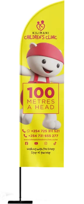 Kilimani Children's Clinic marketing collateral tear drop