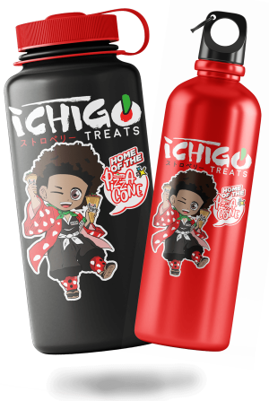 Ichigo Treats Water bottles